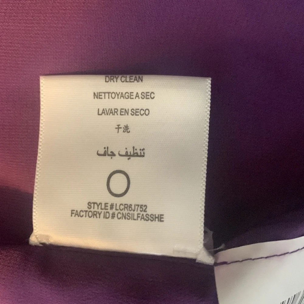 BCBGMAXAZRIA Purple Floral Mini Dress w/ Optional Straps- NWT